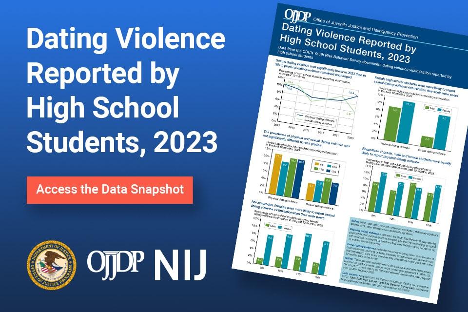 Data Snapshot: Dating Violence Reported by High School Students, 2023